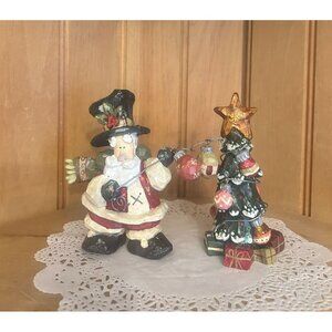 Vintage Santa Christmas Tree Kurt Adler Figurine Resin Ornament Decor